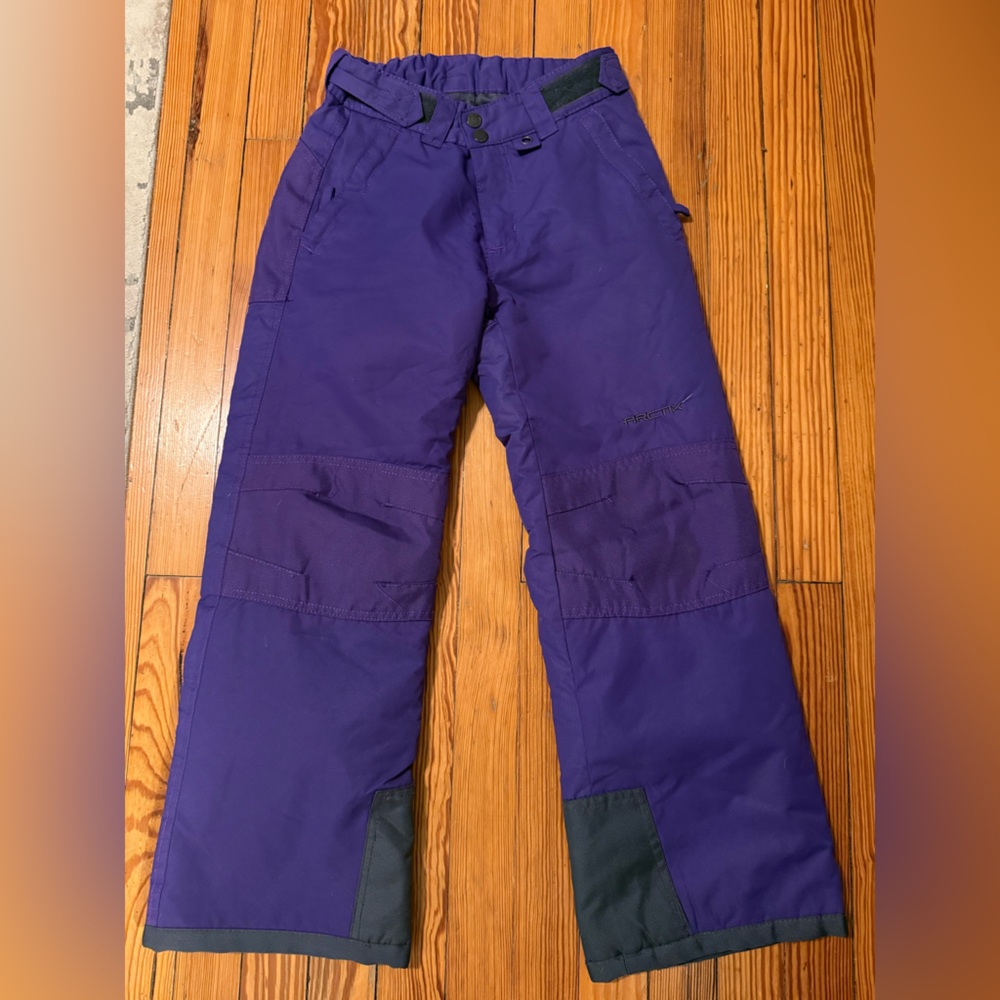 Arctix Youth Purple and Gray Snow Pants